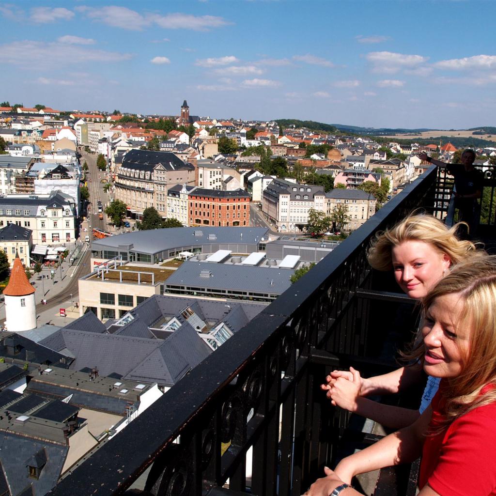 Blick über Plauen